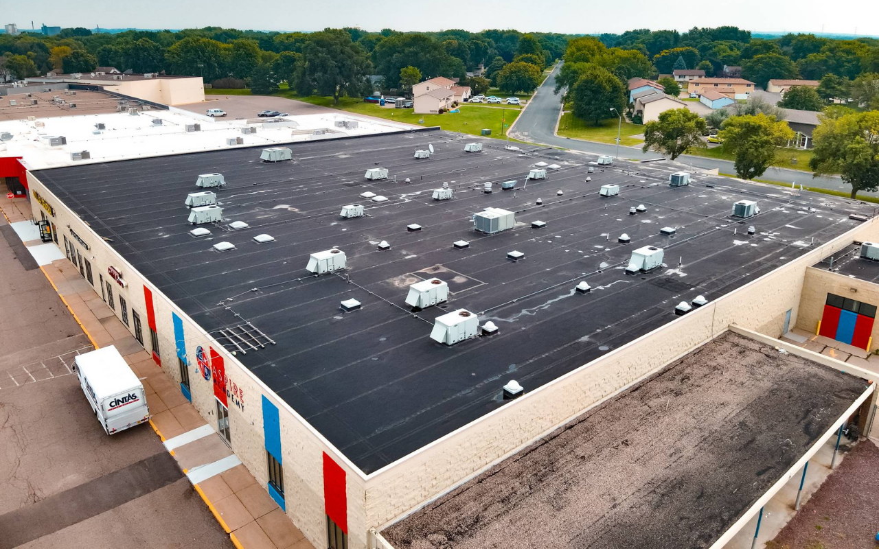 Commercial Flat Roof In Mn