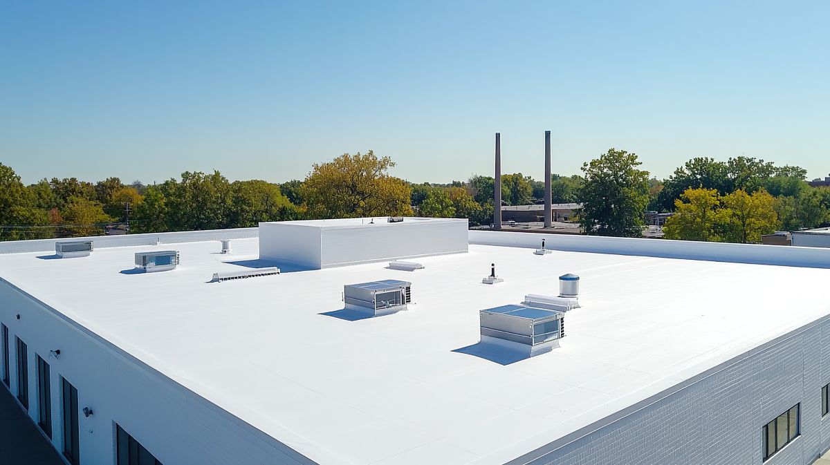 Flat Roof With Vents
