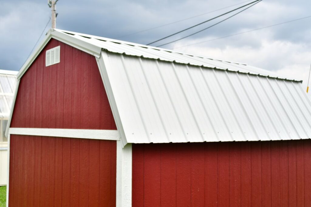 Metal Roof On A Barn Shed